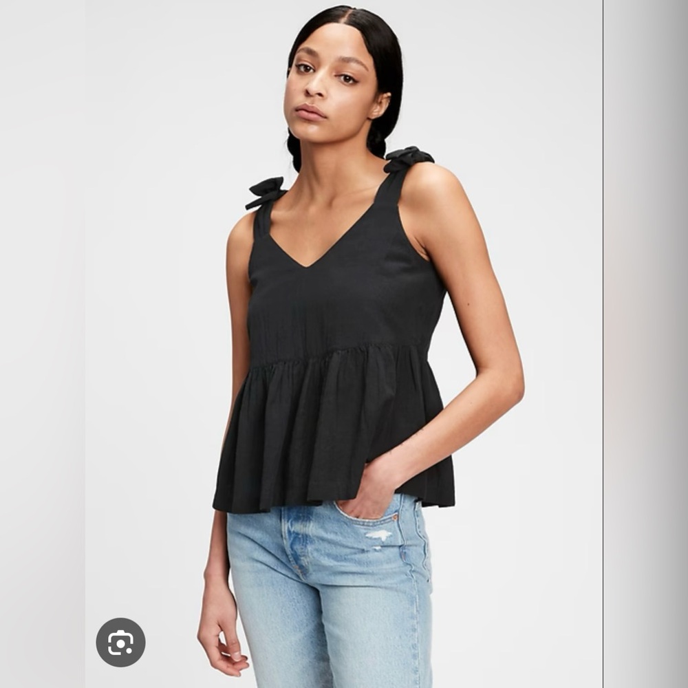 GAP Shoulder Tie Sleeveless Top sz S